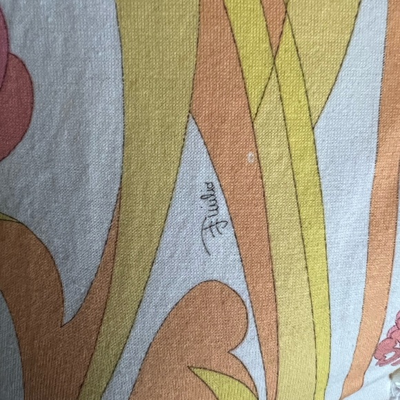 Authentic .Emilio Pucci sleeveless cotton Button Front Top, sz.S, excellent - Picture 8 of 11